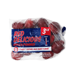 Apple - Red Delicious - 3 LB Bag vacation grocery