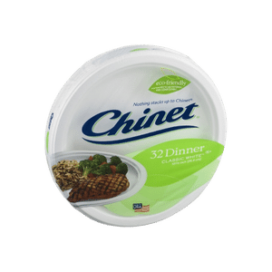 Chinet Classic White Dinner Plates 32 CT vacation grocery
