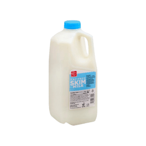 Milk Skim Half Gallon vacation grocery